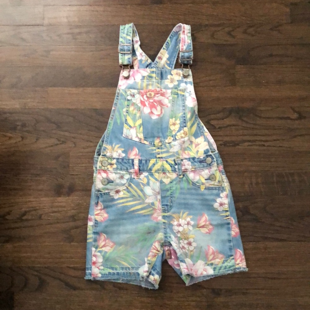 Gap Kids Girls Overalls Floral